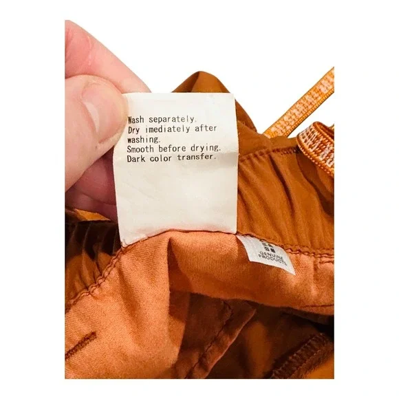 HUMAN MADE Polar Bear Graphic Shorts Orange Drawstring Button Fly Men's L